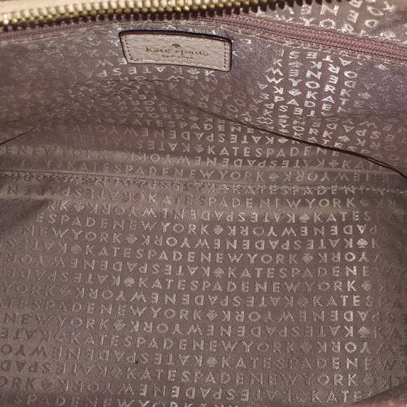 Kate Spade Soft Pink Leather Handbag With Removable Adjustable Crossbody Strap - Picture 9 of 10